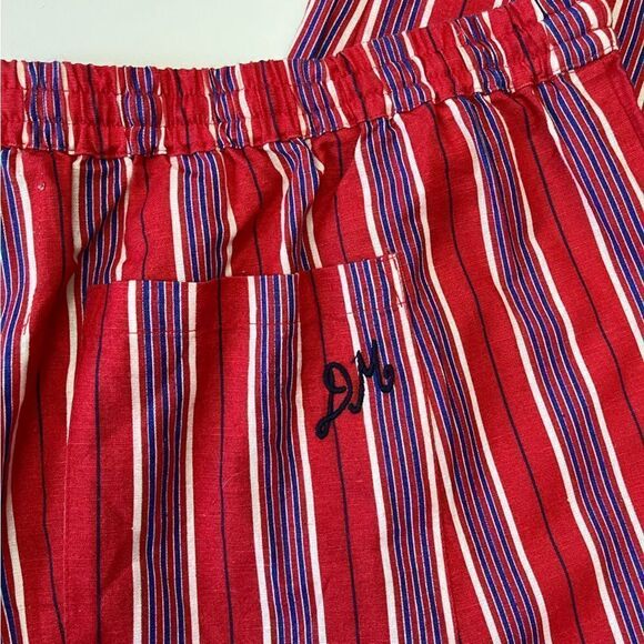 Damson Madder NWT Striped Linen Cotton Set 16 - Picture 8 of 15